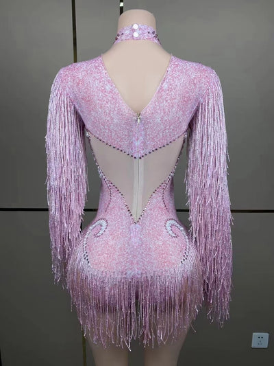 Jumpsuit Elegante para Mujer con Detalles de Perlas y Borlas - Image 80