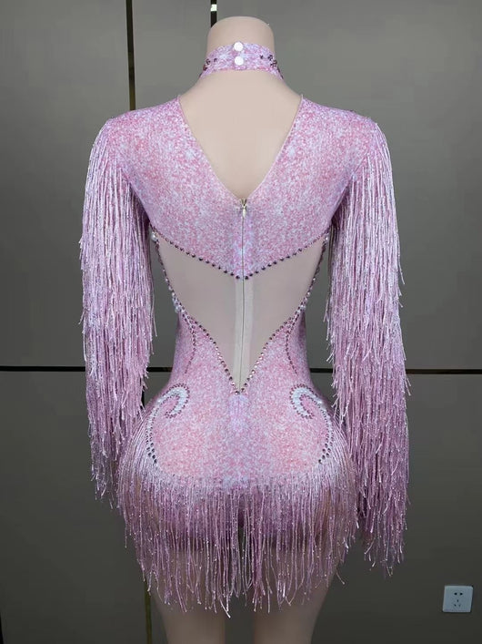 Jumpsuit Elegante para Mujer con Detalles de Perlas y Borlas - Image 80