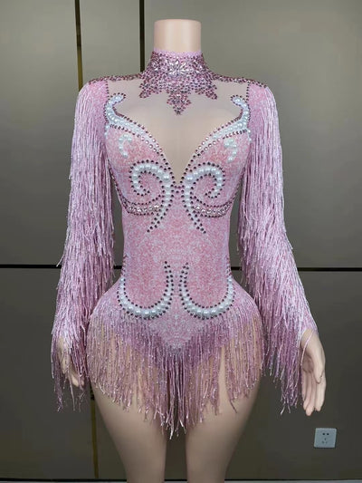 Jumpsuit Elegante para Mujer con Detalles de Perlas y Borlas - Image 81