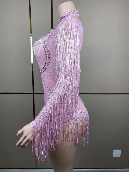 Jumpsuit Elegante para Mujer con Detalles de Perlas y Borlas - Image 83
