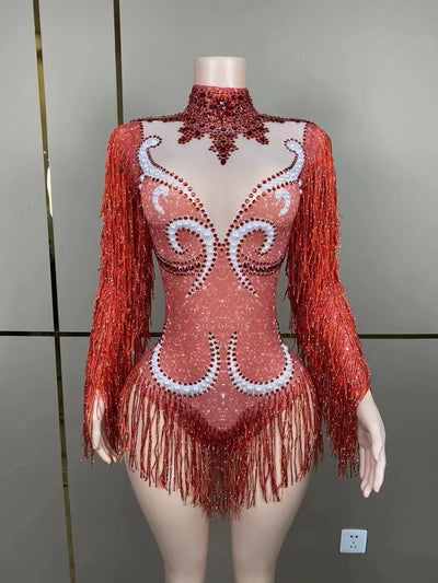 Jumpsuit Elegante para Mujer con Detalles de Perlas y Borlas - Image 84
