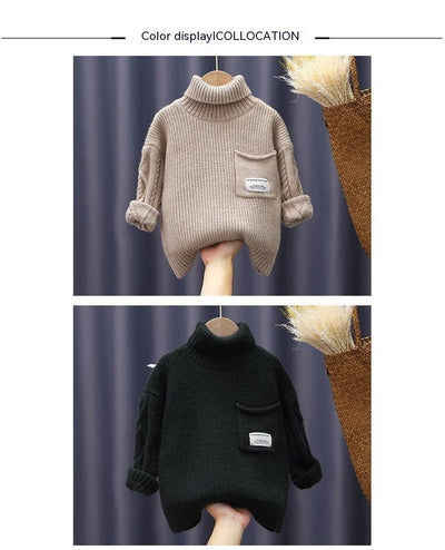 Suéter Infantil Acolchado con Forro Polar para Otoño e Invierno - Image 20