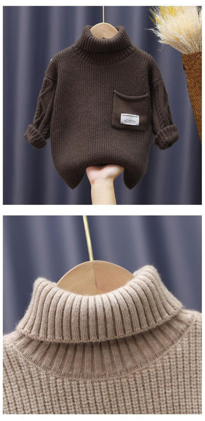Suéter Infantil Acolchado con Forro Polar para Otoño e Invierno - Image 22