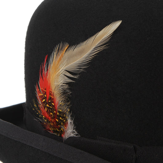 Sombrero Bombín de Lana con Pluma Británica - Image 16