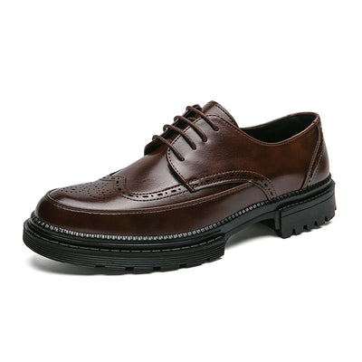 Zapatos de Cuero Puntiagudos Estilo Coreano Casual Formal Británico - Image 13