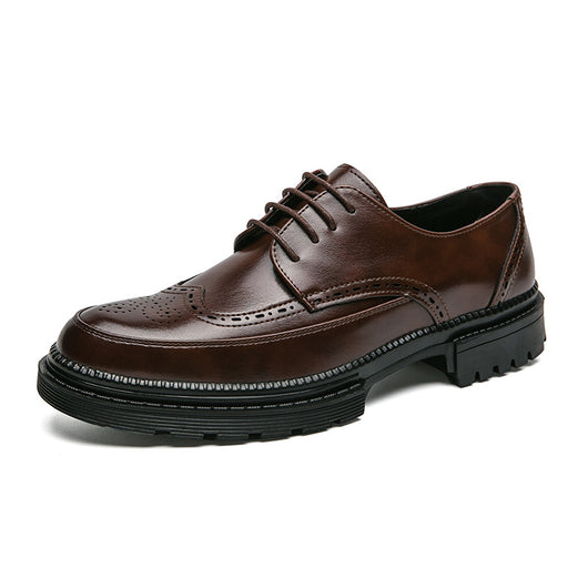 Zapatos de Cuero Puntiagudos Estilo Coreano Casual Formal Británico - Image 13
