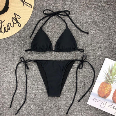 Bikini Bandage Bicolor con Cortes Laterales - Image 25