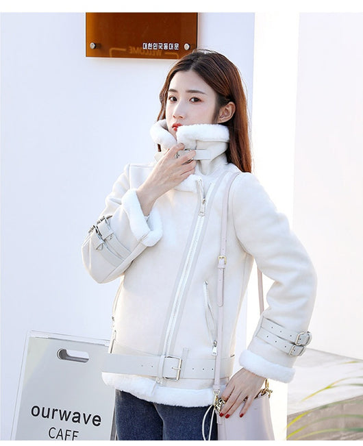 Abrigo Acolchado de Invierno para Mujer con Forro de Lana Sherpa - Image 14
