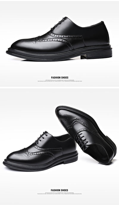 Zapatos de Cuero Brogue Ejecutivo para Otoño e Invierno - Image 18