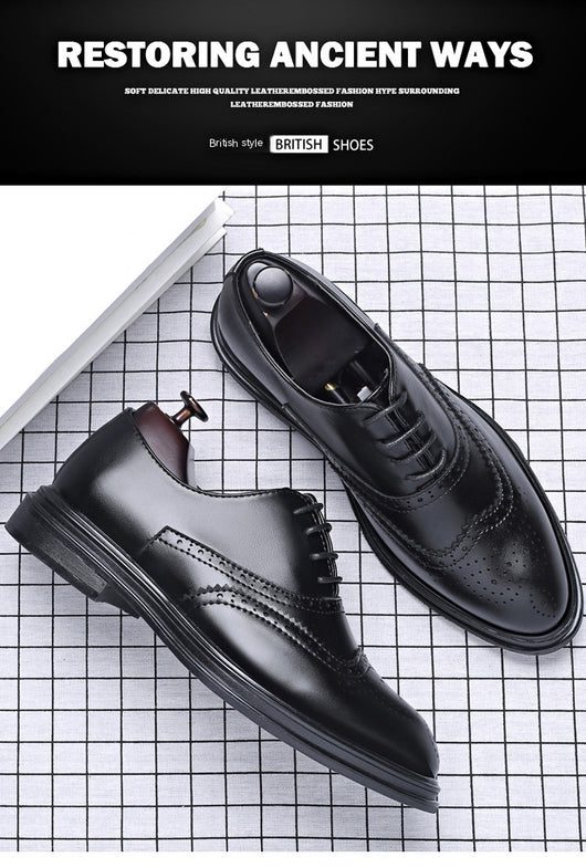 Zapatos de Cuero Brogue Ejecutivo para Otoño e Invierno - Image 23
