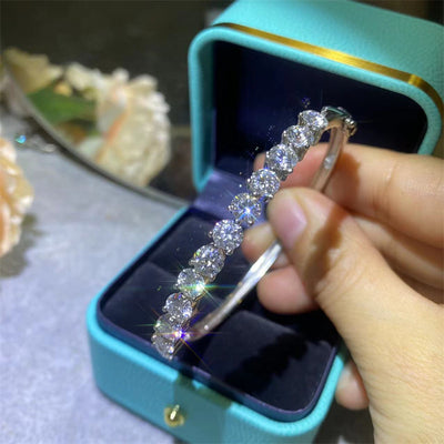 Pulsera de Diamantes Moissanita Color D con Engaste de Cuatro Garras - Image 8