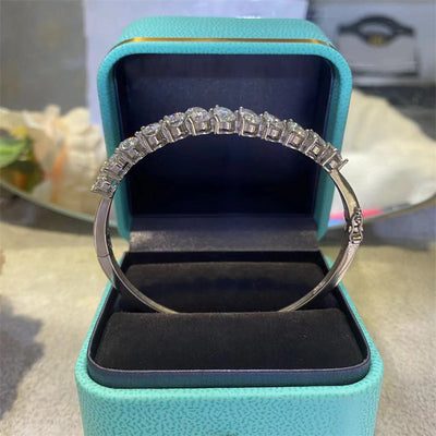 Pulsera de Diamantes Moissanita Color D con Engaste de Cuatro Garras - Image 10