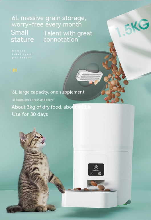 Comedero Automático Inteligente para Mascotas 6L con WiFi y Control Remoto - Image 9