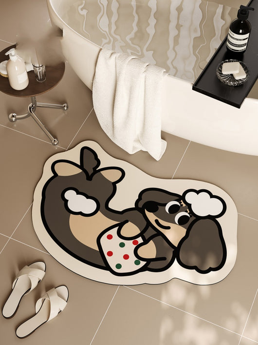 Tapete Absorbente Antideslizante Retro para Baño - Image 10