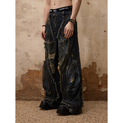 Jeans Estructura Alien Mujer con Detalles Textiles - Image 9