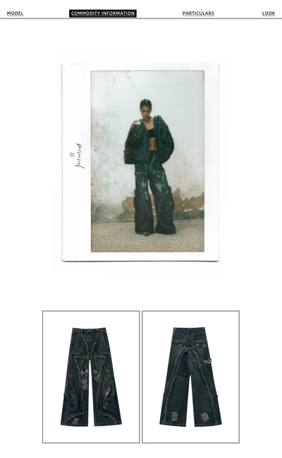 Jeans Estructura Alien Mujer con Detalles Textiles - Image 10
