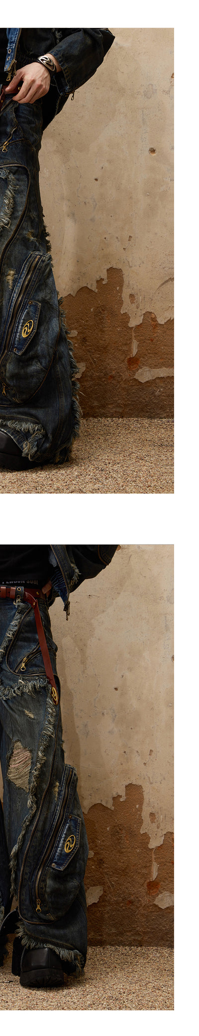 Jeans Estructura Alien Mujer con Detalles Textiles - Image 20