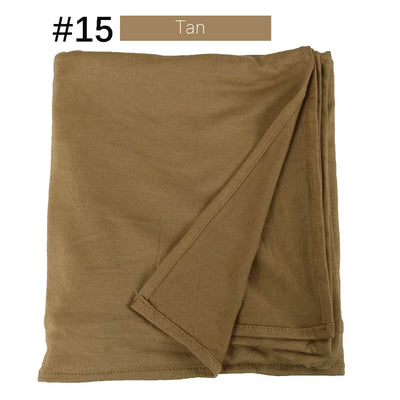 Bufanda de Jersey de Algodón Mercerizado con Puntas Cerradas - Image 111