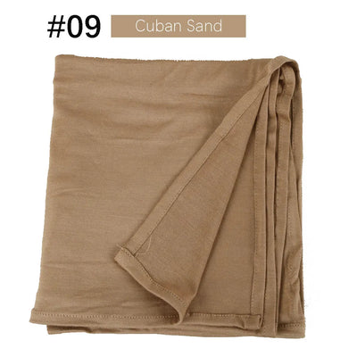 Bufanda de Jersey de Algodón Mercerizado con Puntas Cerradas - Image 123