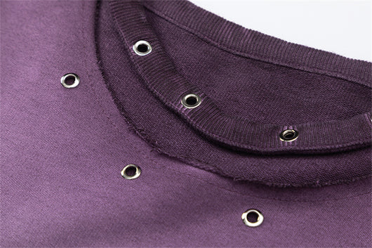 Playera de Cuello Redondo Manga Larga Hueca para Hombre - Image 35