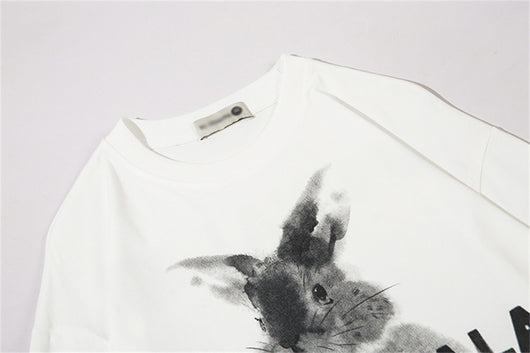 Sudadera Holgada Estampado Conejo Cuello Redondo Manga Larga - Image 30