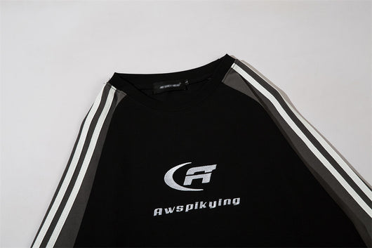 Camiseta Manga Larga con Bordado de Letras para Hombre - Image 20
