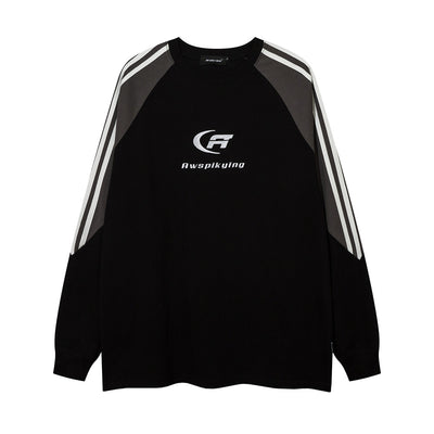 Camiseta Manga Larga con Bordado de Letras para Hombre - Image 25