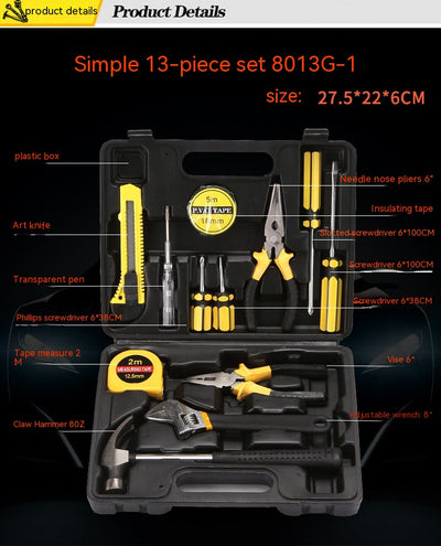 Kit de Herramientas 13 Piezas Multiusos para Auto y Hogar con Alicates de Punta Fina - Image 8