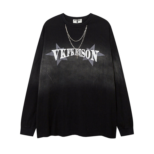 Playera Manga Larga Hombre con Estampado de Letras - Image 26