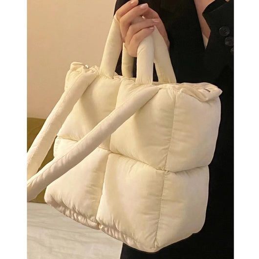 Bolso de Hombro Acolchado en Plumón para Mujer - Image 11