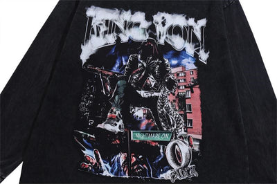 Playera Negra Estampada Black Knight Cuello Redondo para Hombre - Image 11