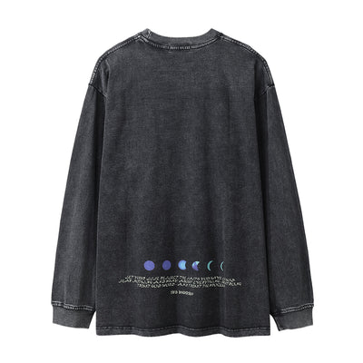 Playera Estampada de Manga Larga con Diseño Religioso para Hombre - Image 27