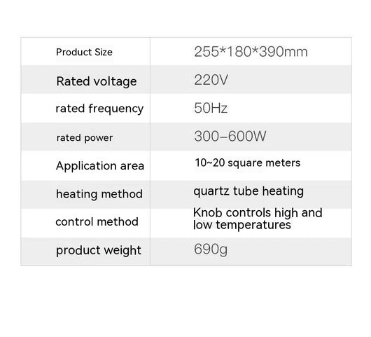 Calefactor de Tubo de Cuarzo 600W - Image 17