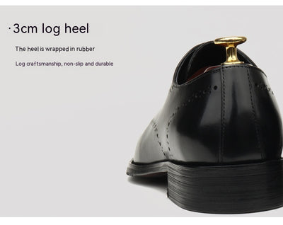 Zapatos Formales de Cuero para Hombre Punta Afilada Estilo Británico - Image 17