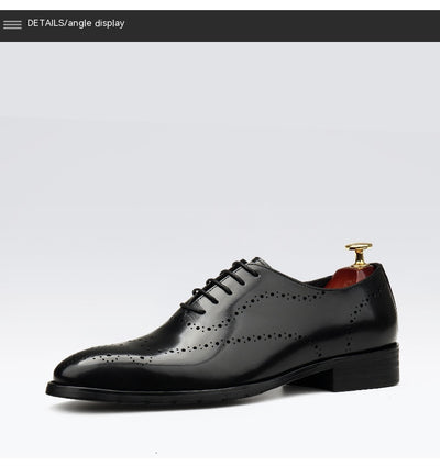 Zapatos Formales de Cuero para Hombre Punta Afilada Estilo Británico - Image 23