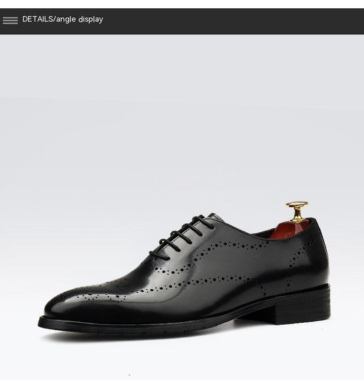 Zapatos Formales de Cuero para Hombre Punta Afilada Estilo Británico - Image 23