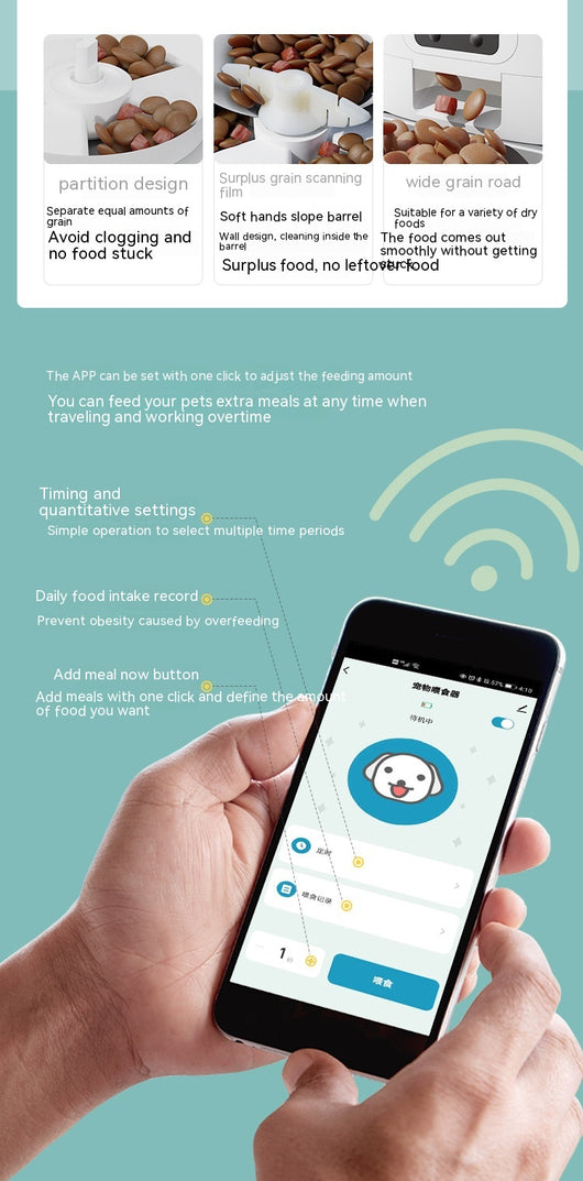 Comedero Automático Inteligente para Mascotas 6L con WiFi y Control Remoto - Image 18
