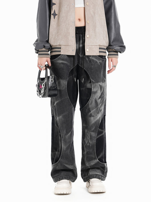 Pantalones Denim Clásicos con Costuras Decorativas para Mujer - Image 37