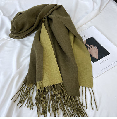 Bufanda de Cachemira para Mujer - Combinación de Colores Otoño Invierno - Image 65