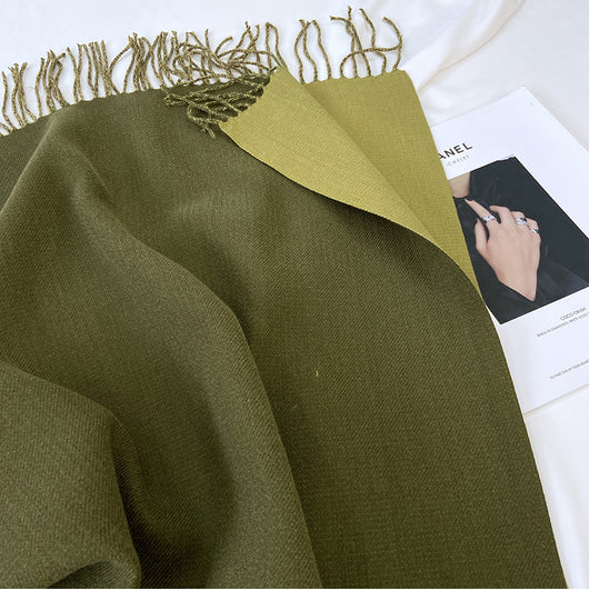 Bufanda de Cachemira para Mujer - Combinación de Colores Otoño Invierno - Image 71