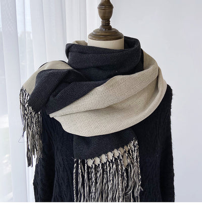Bufanda de Cachemira para Mujer - Combinación de Colores Otoño Invierno - Image 73