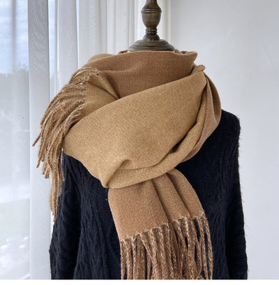 Bufanda de Cachemira para Mujer - Combinación de Colores Otoño Invierno - Image 82