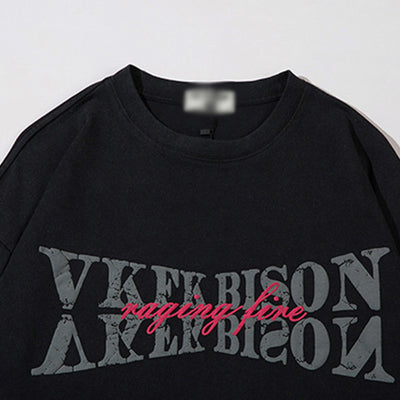 Playera de Algodón Suelta con Estampa Estatua para Hombre - Image 23