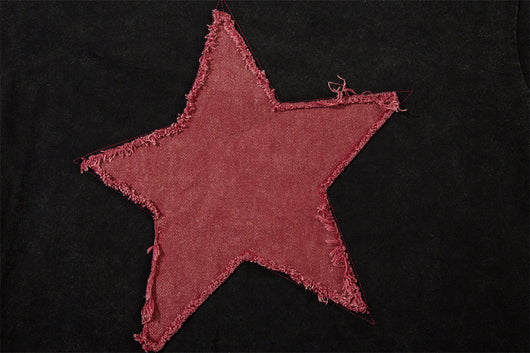 Playera Hombre Cuello Redondo Estrella de Cinco Puntas Manga Larga Oversize - Image 9