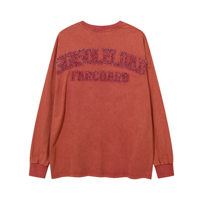 Playera Hombre Cuello Redondo Estrella de Cinco Puntas Manga Larga Oversize - Image 11