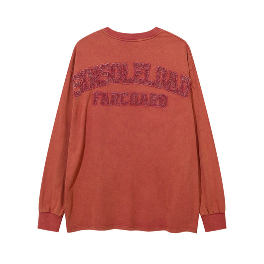 Playera Hombre Cuello Redondo Estrella de Cinco Puntas Manga Larga Oversize - Image 11