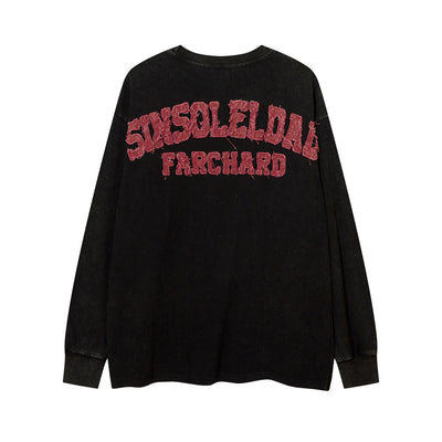Playera Hombre Cuello Redondo Estrella de Cinco Puntas Manga Larga Oversize - Image 16
