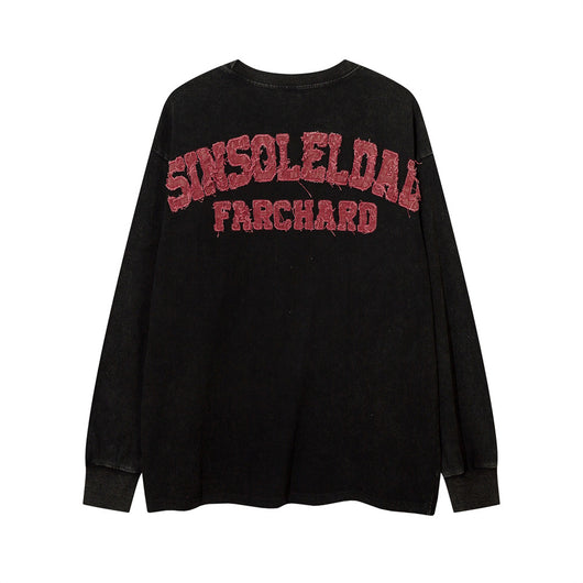 Playera Hombre Cuello Redondo Estrella de Cinco Puntas Manga Larga Oversize - Image 16