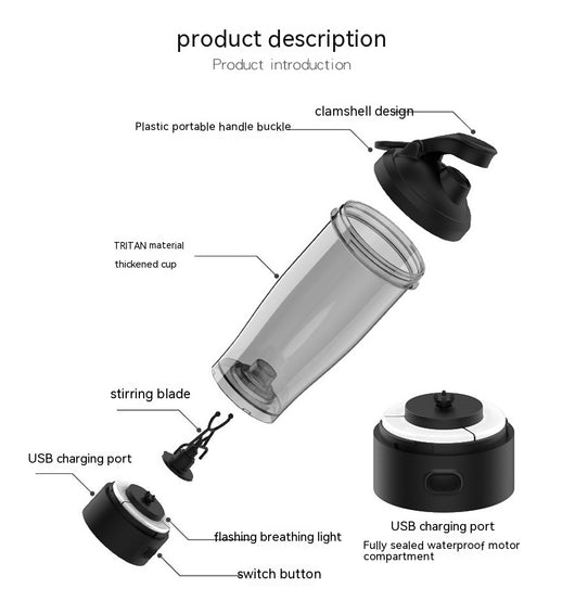 Vaso Mezclador Automático para Proteína en Polvo - Image 24