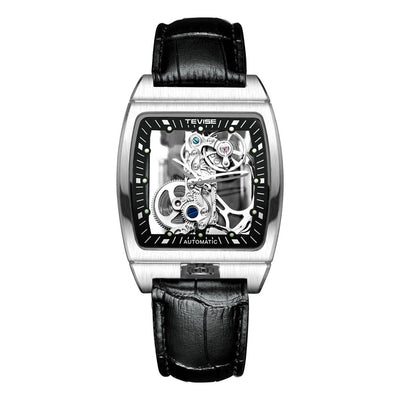 Reloj Mecánico Automático de Cuero para Hombre con Movimiento de Larga Duración - Image 12